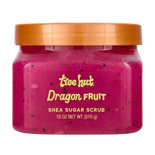 Tree Hut Dragon Fruit Shea Sugar Scrub, Exfoliating, Hydrating & Moist