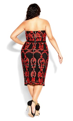 Image of City Chic Women's Plus Size Dress Dolce Rose Ff
