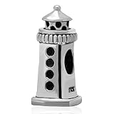 Lighthouse Charm 925 Sterling Silver Tower Charm Lead Life Charm Sea Beach Charm fit for Pandora Cha