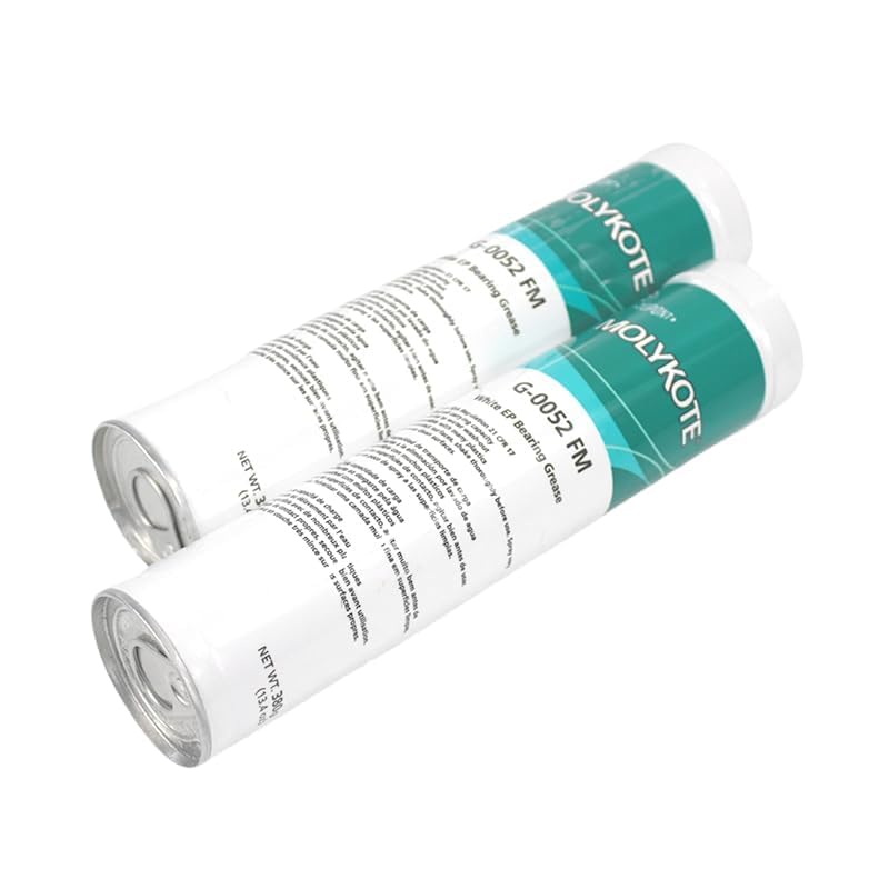 Molykote G-0052 FM White EP Bearing Grease 380g Grasa Lubricante Multipropósito Grado Alimenticio Alta Carga Rodamientos Cadenas Base MO Aluminio