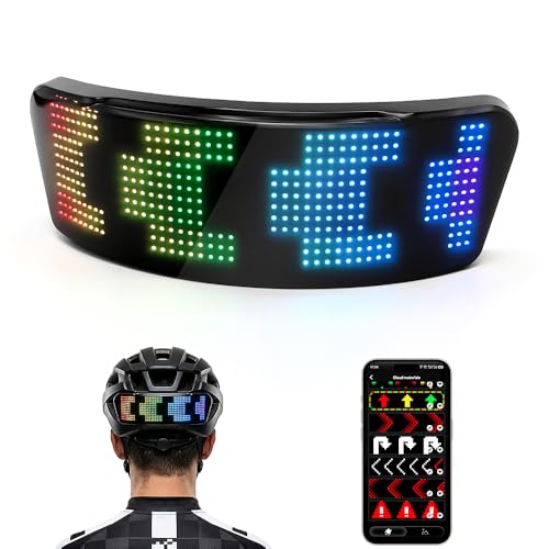Smart LED Helmet Light APP Control 4-in-1 Motorcycle Bike Rear Light