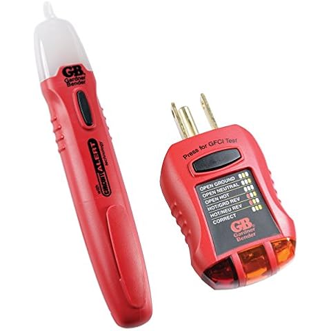 Gardner Bender GTK-2 Safety Kit, GVD-3504 Non-Contact Voltage Tester and GFI-3501 GFI Tester, 2-Piece Cover
