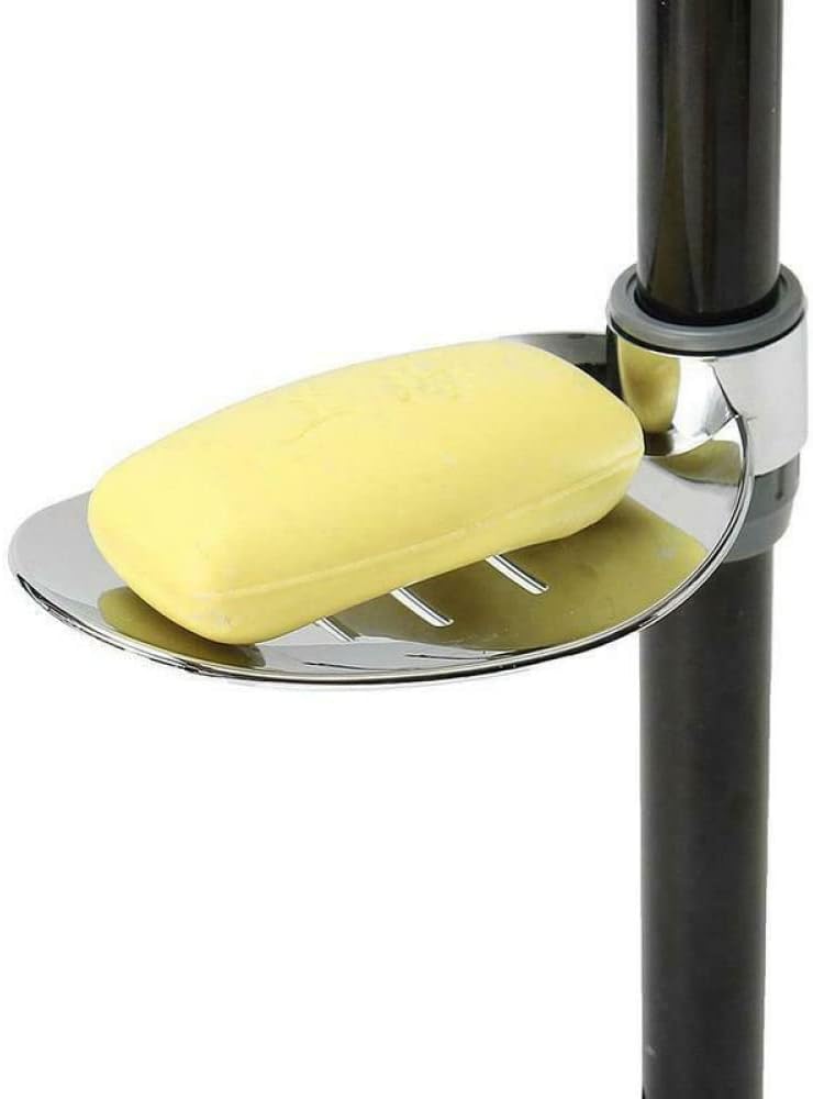 Jaboneras, Barra Jabonera Bandeja En Forma De Hoja for Barras De Ducha Y Barras De Elevación En Tamaños Herramienta De Baño Ajustable Jabonera De Metal Accesorios De Baño (Color : 22mm)