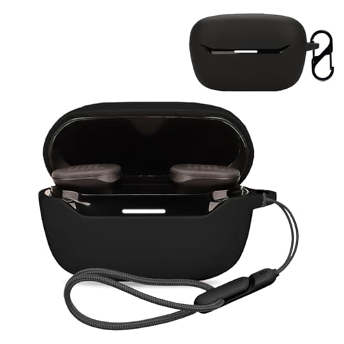 For JBL Endurance Race 2 �p �P�[�X �J�o�[ �yNOUKAJU�z ���C�����X �C���[�z�� �V���R�� �ی�P�[�X �i�J���r�i�t��+�X�g���b�v�t�� �j �����h�~ �L�Y�h�~ �ϏՌ� �����[�d�\ �h�� �h�o (�u���b�N)