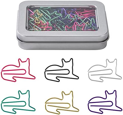 Iufvbgxdh - Set Di 72 Accessori Da Ufficio, Con 22 Clip Per Raccoglitori, 30 Fermacarte E 20 - Foto 9