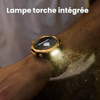 Amazfit T-Rex 3 Pro Montre Connectée Outdoor 48 mm, Écran AMOLED en Saphir, Lunette en Titane, GPS Double Bande, Cartes Hors Ligne, Lampe Intégrée, Autonomie 25 Jours, Smartwatch pour Android iPhone