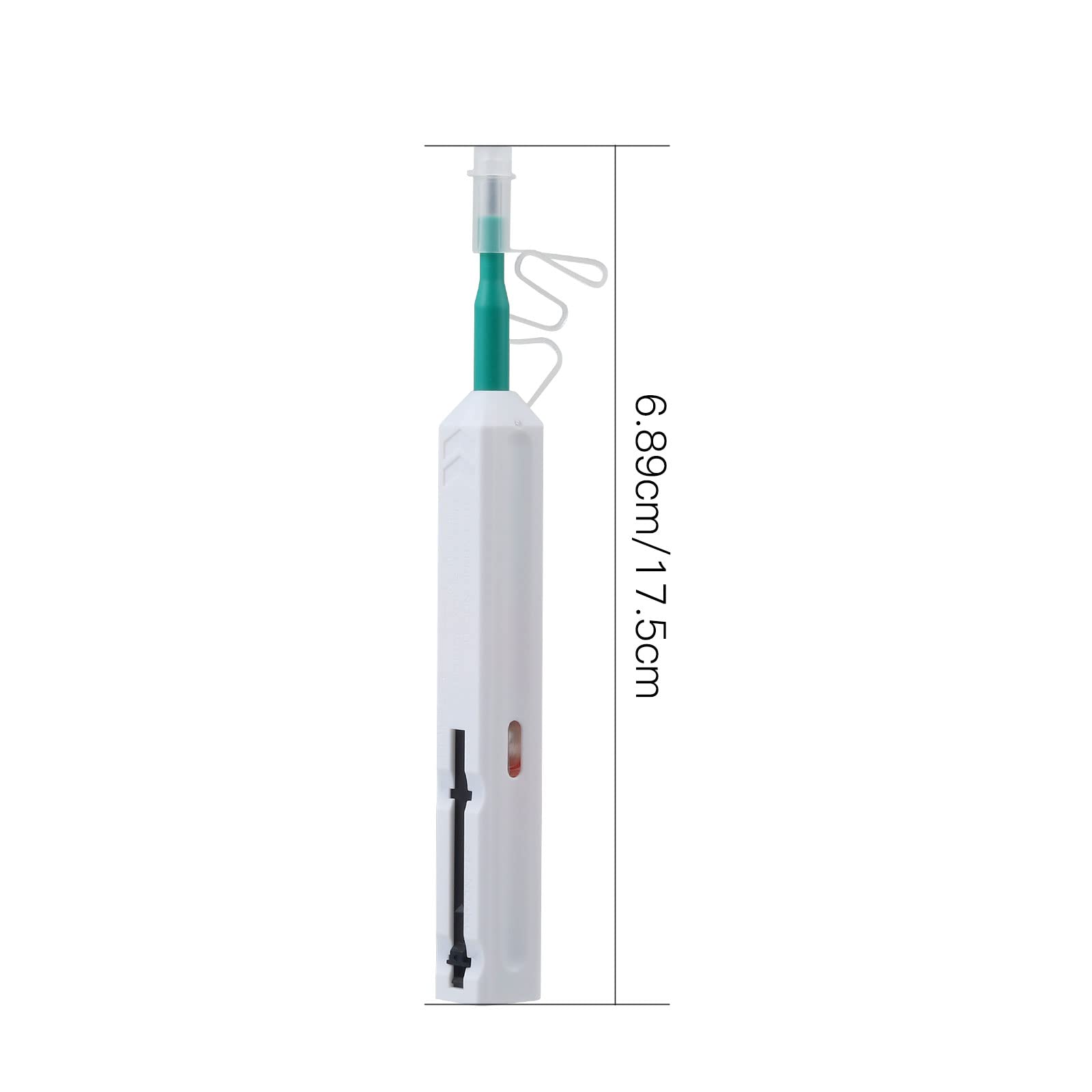 MSDADA 5 Pcs SC Fiber Optic Cleaner Pen for Connectors Cleaning End Face Smart Cleaner for 2.5mm SC/ST/FC Connectors (White) - Image 2