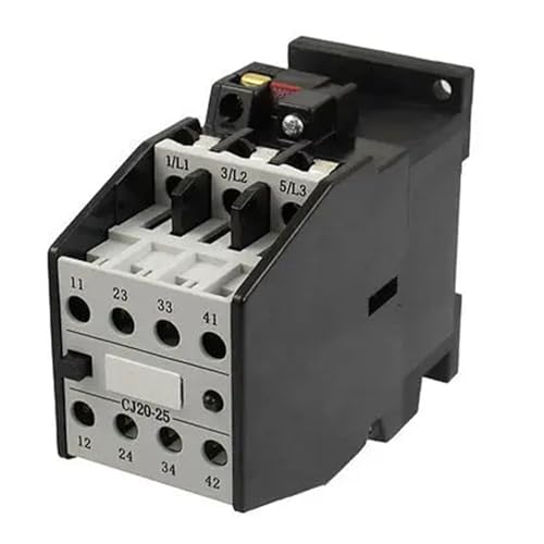 380V CJ20-25 Motor Control 32A 50Hz Coil 3 Pole 2NO 2NC AC Contactor