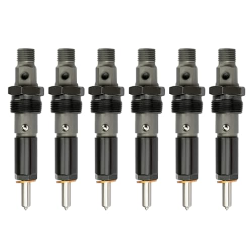 IMELBUFF 0432131753 3897596 3802818 3802818RX Diesel Fuel Injector 6-Pack for 94-98 Dodge Cummins 6BTA 5.9L 350HP 12 Valve Engine Marine Heavy Trucks