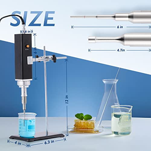 Bonoutil Handheld Ultrasonic Homogenizer Emulsifier Sonicator Processor Cell Disruptor Mixer With Bracket Carrying Case 100-240V (3Mm Probe  0.1-30Ml) #TOP5