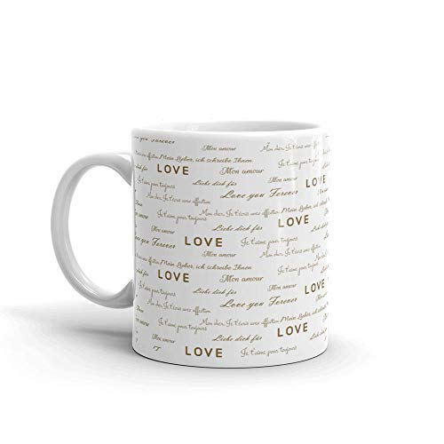 Image of Printed Coffee Mug for Gifting Loved Ones On Occasions |Christmas | New Year | Valentined Day Ceramic 350ml-1piece | M06