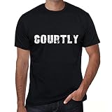 Homme Tee-Shirt Courtoisie – Courtly – T-Shirt Vintage Noir Profond L