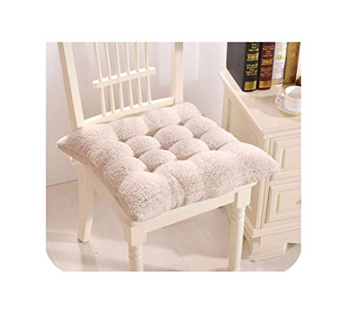 Comfortable Cushions Square Seat Cushion Soft Chair Cushion Coussin Decorative Pillows Floor Seat Mat Office Chair Seat Pad 2 White About 37x37cm Wantitall