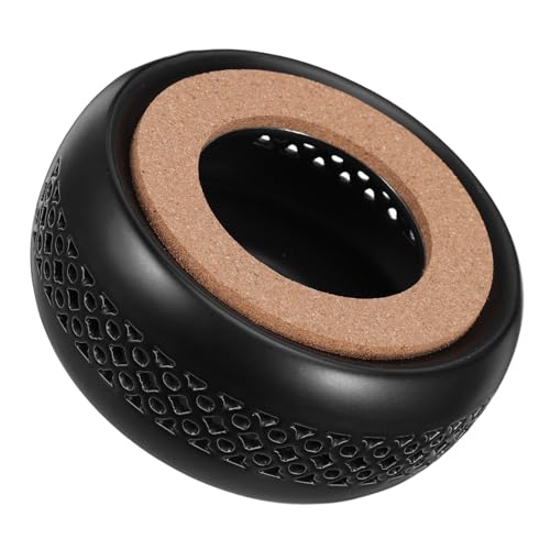 Calientateteras de cerámica portátil redondo negro para teteras 2