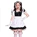 Produktbild Cute Lolita Anime Cosplay Maid Costumes ( Dress + Apron + Hair accessories + Bowknot lace white socks ) color - black , Size - M