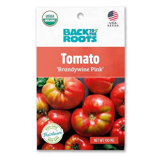 Back to the Roots 100% Organic Seed Packet - Tomato 'Brandywine Pink' 100mg