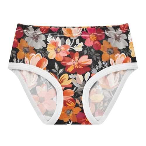 Joisal Colorful Girls Underwear Toddlers 2t Cotton Girl Panties Cute Red Grey Floral Briefs Underpants