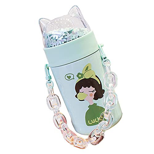 Water Bottle, 280Ml Insulated Bottle With Chain Leak-Proof Stainless Steel Girl Cute Thermoses Bottle For Outing Thermoses Bottle #TOP27