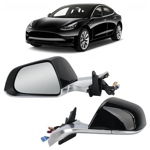 Coque et rétroviseur Tesla Model 3 2017-2020 13 broches gauche noir WIFI