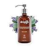 dropps Dropps Ultra Concentrated Laundry Detergent Starter Kit: Stain & Odor | Lavender Eucalyptus Scent 16 oz (72 loads) For Removal Biobased Ingredients HE Refillable Glass Bottle ,1