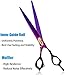 Purple Dragon 8.0 inch Professional Pet/Dog Grooming Hair Cutting Scissor/Shear with Bag- 440C Stainless Steel - Perfect for Pet Groomer or Home DIY Use