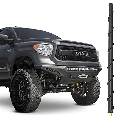 VOFONO Truck Antenna for 2000-2021 Toyota Tundra Tacoma | 13 Inch Car Radio Antenna Replacement for Optimize FM AM Reception | Car Wash Safe Flexible Rubber Toyota Tacoma Tundra Antenna Accessories
