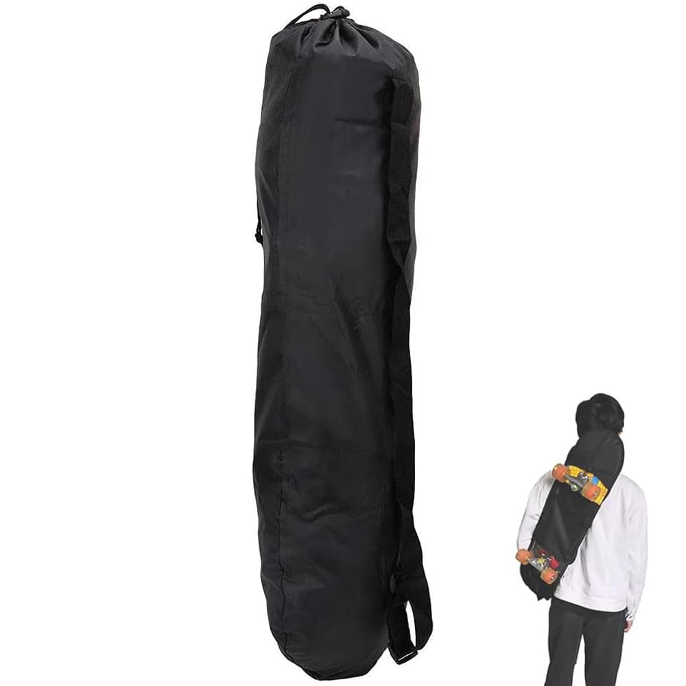 POFET Sac de Transport imperméable pour Longboard Oxford 110 x 35 cm,Sac de Transport pour Skateboard, Sac de Planche à roulettes Sac à Scooter Électrique Plié Skateboard Housse de Protection