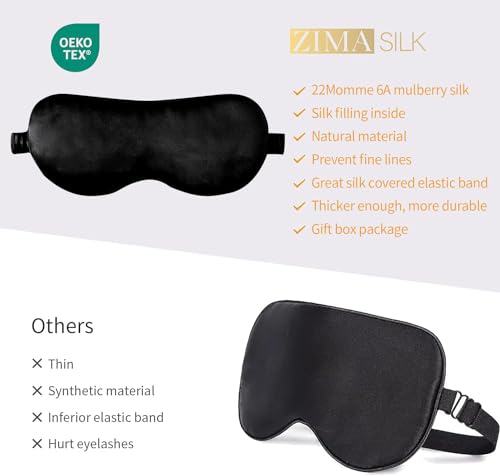 ZIMASILK-100-22-Momme-Mulberry-Silk-Sleep-Mask-for-Sleeping-Filled-with-Premium-Mulberry-Silk-Softest-Breathable-Blackout-Silk-Eye-Sleeping-Mask-Black
