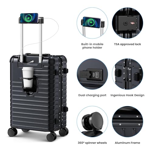 TIYFIY 28 Inch Zipperless Hard Shell Suitcase