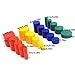 Montessori Color Cylinder with Cards Wooden Cylinder Ladder Block Mini-Size Knobless Cylinder Montessori Memory Training Game Early Development Toy for Kids