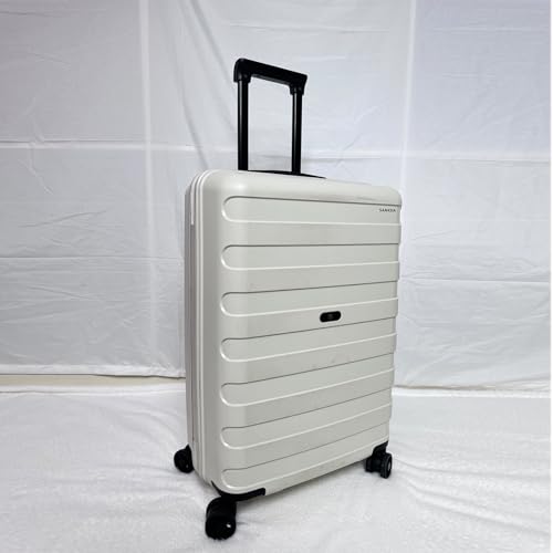 Electric pumps 3-Piece Expandable Luggage Set with Spinner Wheels - TSA Lock, Durable PP Suitcases for Family Travel, White Carry On Essential,Suitcases4