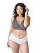 Kindred Bravely Extra Soft Organic Cotton Wireless Nursing & Maternity Sleep Bra (Grey, X-Large-Busty)