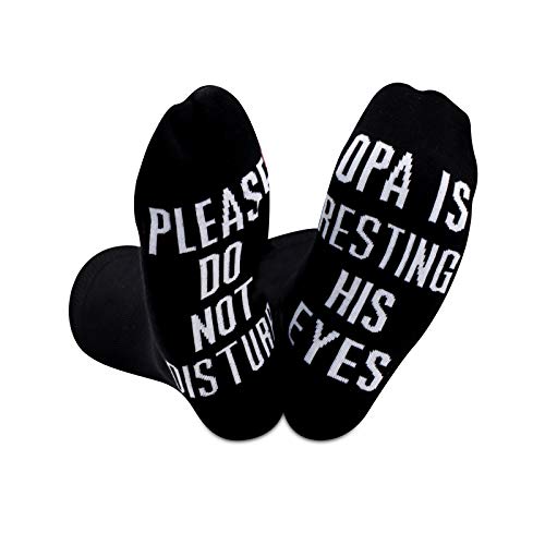 GJTIM 2 PAIRS Funny Grandpa Gift Paw Paw Father's Day Birthday Christmas Gift Socks