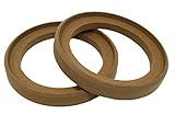1 Pair of 6.5' MDF Speaker Mounting Spacer Recessed Fiberglassing Rings