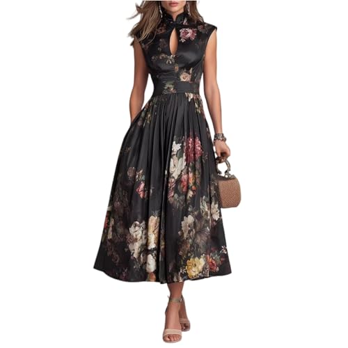 Robe sans manche avec poches intégrées, fluide et confortable pour l'été