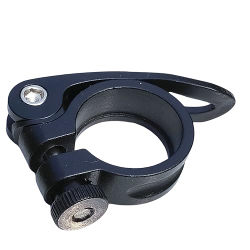 アルミ合金シートチューブクランプ交換用自転車シートポストクランプクイックリリースシートポストカラークランプリング耐久性のあるロードバイクチューブクリップバイクサドルクランプ