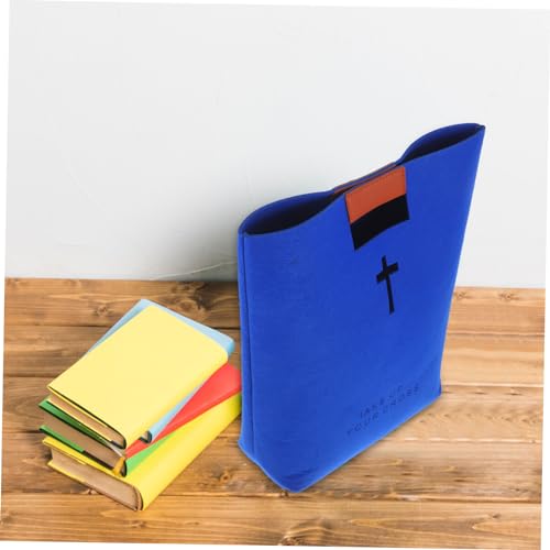 IMIKEYA 1pc Felt Bible Tote Bag Organizer Stylish and Portable Storage for Bibles Books and Essentials Versatile Handbag for Church Shopping and Daily Use4