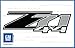Chevy Silverado Z71 4x4 BLACK decals stickers - FB (2007-2013) bed side 1500 2500 HD (set of 2)