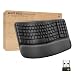 Produktbild Logitech Wave Keys for Business, kabellose ergonomische Tastatur mit gepolsterter Handballenauflage, sichere Logi Bolt Technologie, Bluetooth, Windows/Mac/Chrome/Linux, DEU QWERTZ-Layout, Grafit