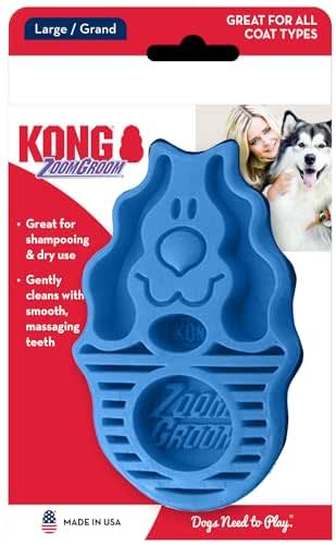 KONG - Zoom Groom Dog Brush, Groom and Massage While