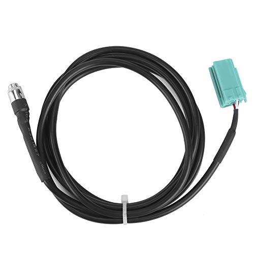 KLLJRFW Cabo adaptador de entrada AUX cabo de ou jack de 3,5 mm adaptador auxiliar estéreo para carro compatível com Re Nault C lio Me Gane Kan goo Espace Twingo