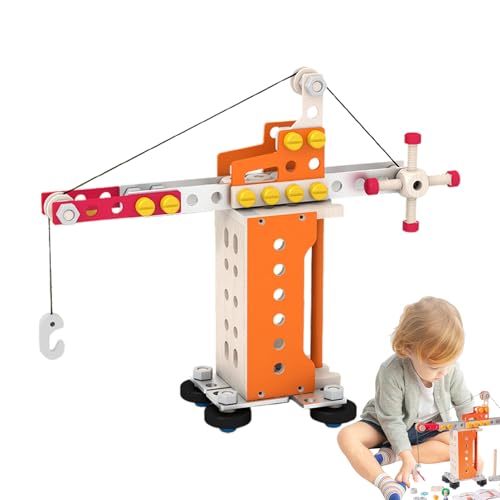Zyntora Juguete de Tornillos de Madera - Actividad De Juegos Educativos - Juguetes De Construcción De Madera Stem para Niños Pequeños - A Partir de 3 Años Juego para Niños y Niñas Regalo para Navidad