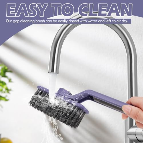 Image of 2 pcs Multi-Function Rotating Crevice Cleaning Brush, Rotating with No Dead Corners Cleaning Brush, Bathroom Crevice Cleaner, Thin Cleaning Brush for Tight Spaces