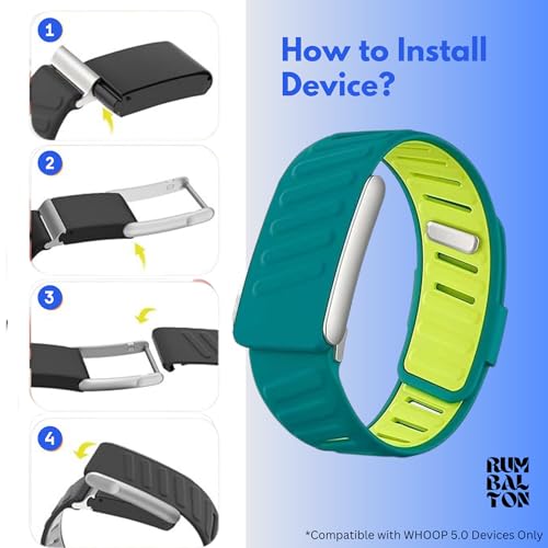 Image of Premium Sports Strap for Whoop 5.0 - One & Peak 2025 Released Band Replacement Strap Accessory | Ultra Soft Felt | Sweat Resistant, Silicone Band for Fitness, Workouts (Device Not Included)