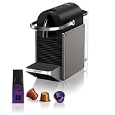 Krups XN306TK Nespresso Pixie Titan, Macchina per caffè Espresso, Ricette Programmabili, 2 Lunghezze, Spegnimento Automatico, 1260 W, 0.7 Litri