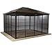 Produktbild Sojag Aluminium Pavillon Überdachung Gazebo Castel 10x12 // 362x298 cm (BxH) // Sommer-Pavillon und Gartenlaube mit Hard-Top Dach