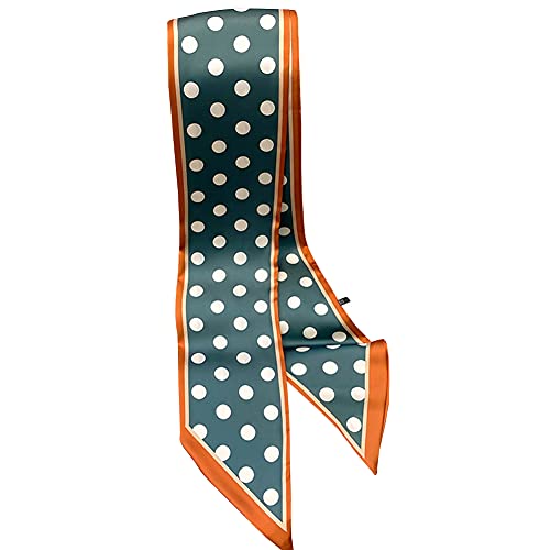 DEOIRC Fashion Bag Handbag Handle Ribbon Scarf Polka Dot Printing Neckerchief Scarf2