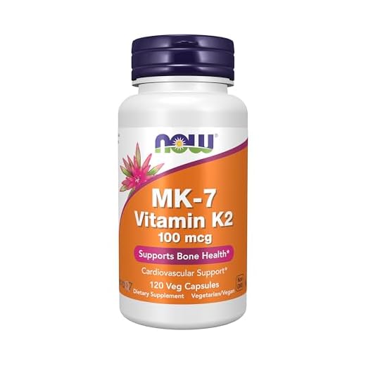 NOW Foods MK-7 Vitamin K-2 120 Veg Capsules