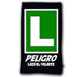 LINFORMAL Cojín Rectangular antiestrés Grande Peligro, Loca al Volante