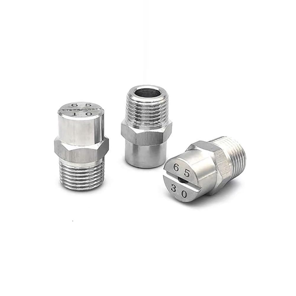 Ugelli per idropulitrici, Ugello in acciaio inossidabile 304 con filettatura maschio da 1/8, 1/4, 3/8, 1/2BSPT -65 gradi N. 30: 3/810 pezzi(No.10: 3/8 (2.0 Mm Aperture),10pcs)